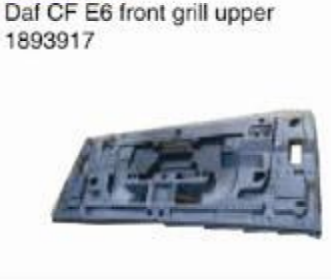 DAF CF E6 front grill upper OEM 1893917 1825459