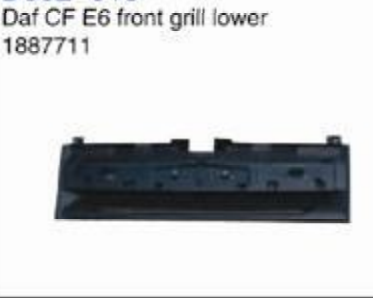Daf CF E6 front grill lower OEM 1887711