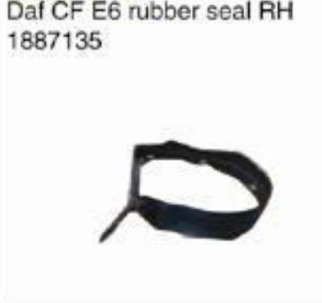 Daf CF E6 rubber seal RH OEM 1887135 LH 1887134