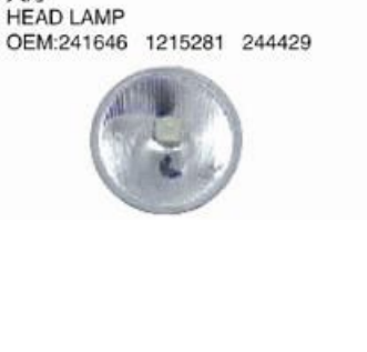 VOLVO F12/F10 1984 truck Head Lamp oem 1215281 244429
