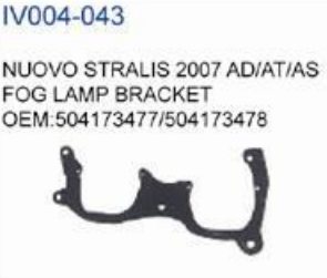 IVECO NUOVO STRALIS 2007 AD/AT/AS FOG LAMP BRACKET oem 504173477/504173478
