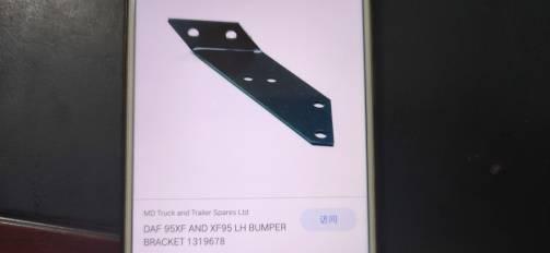 1319678 BUMPER BRACKET LH for  DAF 