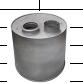 1321301/1321302/1438192/530024 MUFFLE for  DAF 