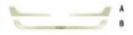  INTERCHANGABLE FOR BENZ ACTROS(NEW 2008)DECORATION STRIP FOR GRILLE for BENZ 