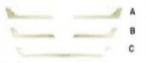  INTERCHANGABLE FOR BENZ ACTROS(NEW 2008)DECORATION STRIP FOR GRILLE for BENZ 
