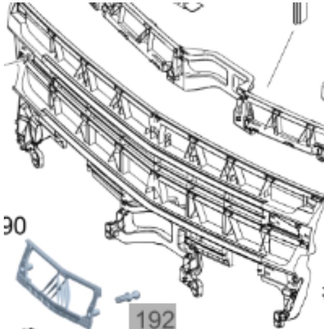 9608850654 GUARD BRACKET for BENZ 