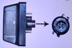 98426076 LICENSE PLATE LAMP RH for  IVECO 