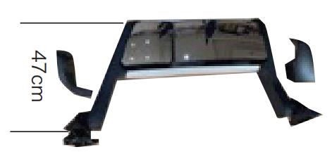 81637306875 REAR MIRROR ASSY LONG  ELEC(47CM) LH for MAN  